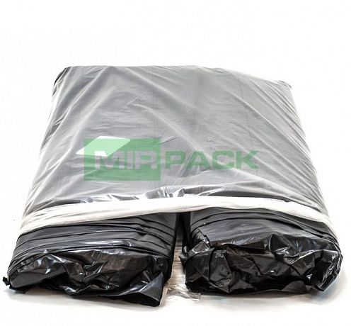 Мешки для мусора 180 л, 80 мкм, ПВД, 100 шт. черные, 2х слойные - Вид 4