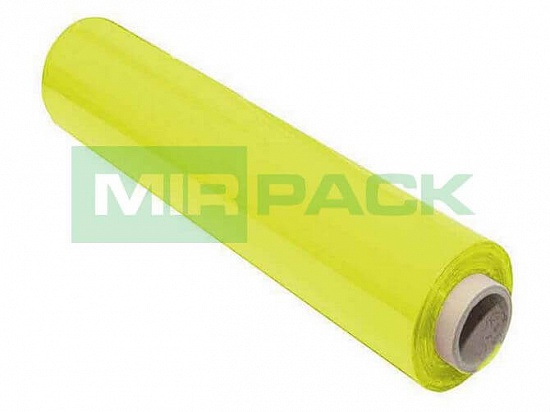 Стрейч пленка для ручной упаковки 500 мм 20 мкм 1,2 кг желтая - Вид 1