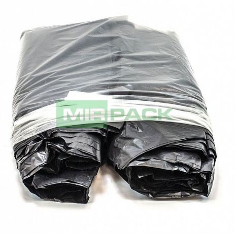 Мешки для мусора 180 литров, 60 мкм, черные, в пачках 100 шт - Вид 4