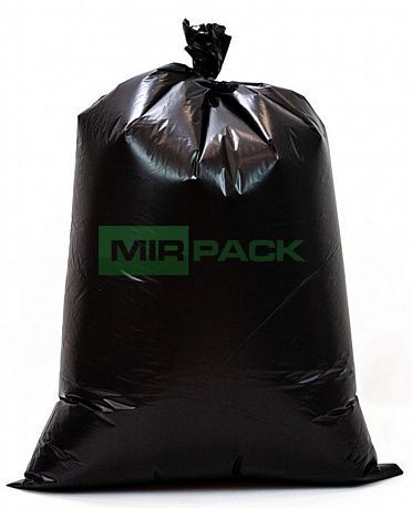 Мешки для мусора 120 л, 70 мкм, черные, в пачках 100 шт. 2х слойные - Вид 1